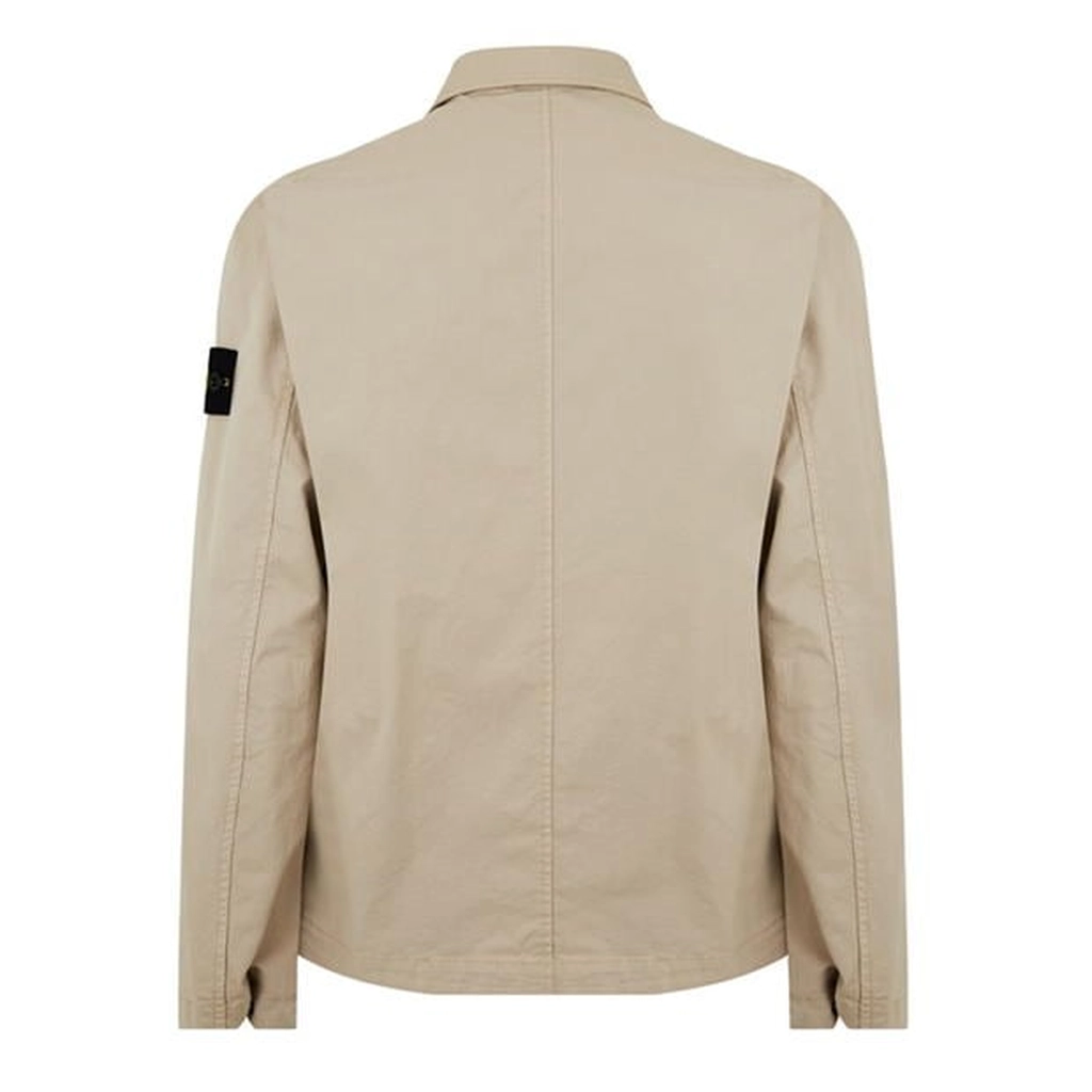 Stone Island Cotton Twill Overshirt - Beige